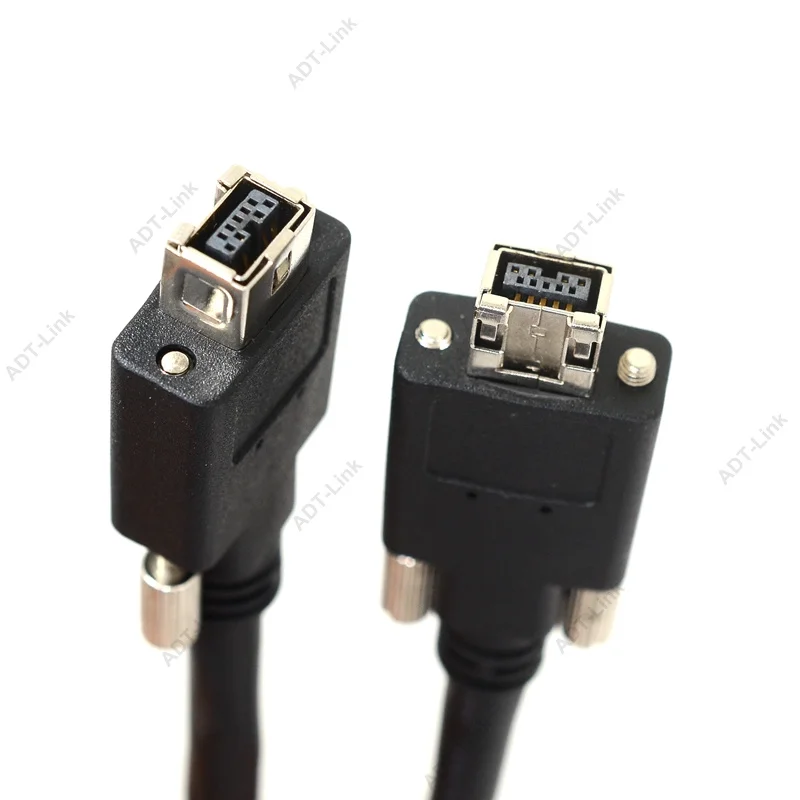 Cabo da Câmera 9pin para 9pin 1394b com Parafusos para Avt Firewire Macho Ieee Industrial Câmera Baumer Jai Haikang Ieee1394b - Image 3
