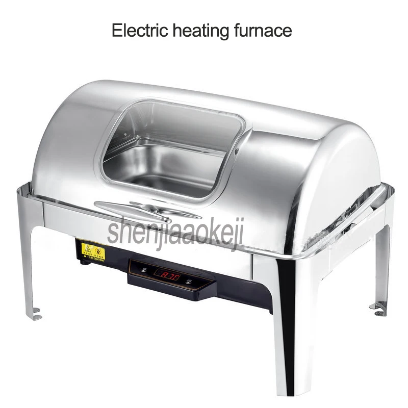 Restaurante Do Hotel comercial Única bacia buffet fogão forno de aquecimento Elétrico fogão refeição aço Inoxidável 220 v/110 v 500 w 1 pc