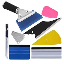 Youool 8 unids/set coche protector de vidrio coche de la película de la ventana de tinte instalar herramienta incluyendo folletos rascadores película cortadores