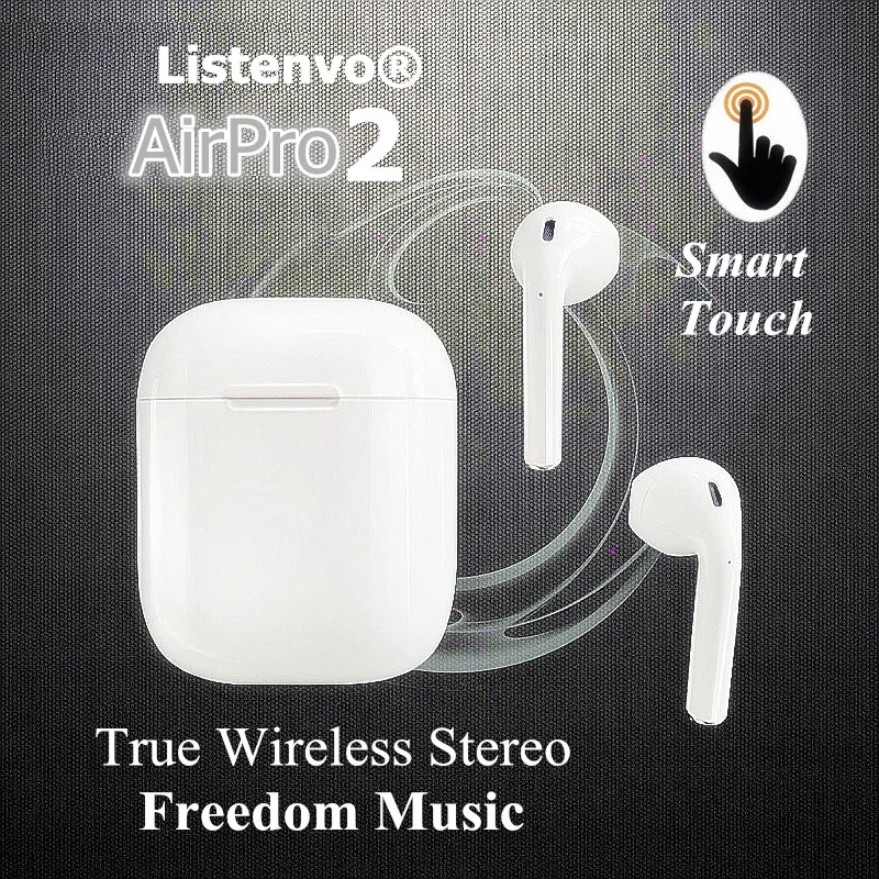 

Airpro Wireless Earbuds Air pods Airpro 2 Bluetooth true wireless Stereo In-Ear Earphone Ear Pods for apple iphone Android