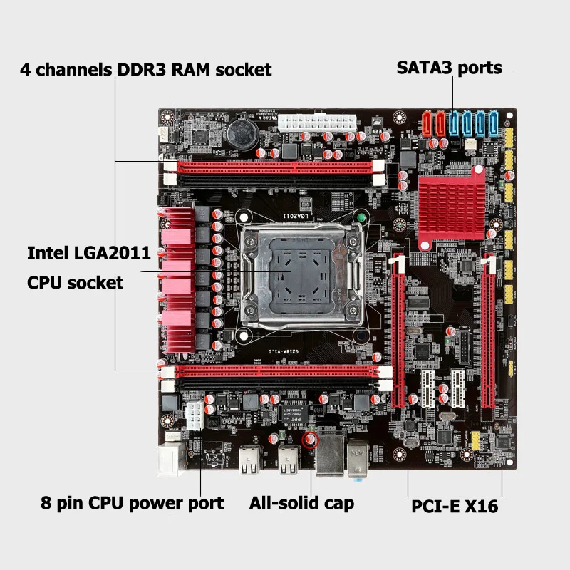 X79 материнская плата М ATX LGA2011 материнской Процессор Оперативная память