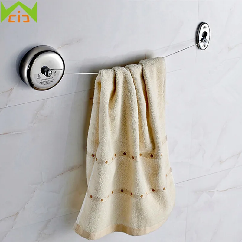 WICI Durable Retractable Clothesline Stainless Steel Round Clothes Line