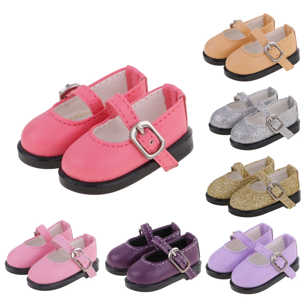 Colorful PU Leather Strap Shoes for 1/6 Dollfie BJD SD MSD LUTS Dolls Costume Dress up Dolls Accessories Toy Gift for Children js 081 bjd shoes pu shoes sd msd doll shoe factory sales directly