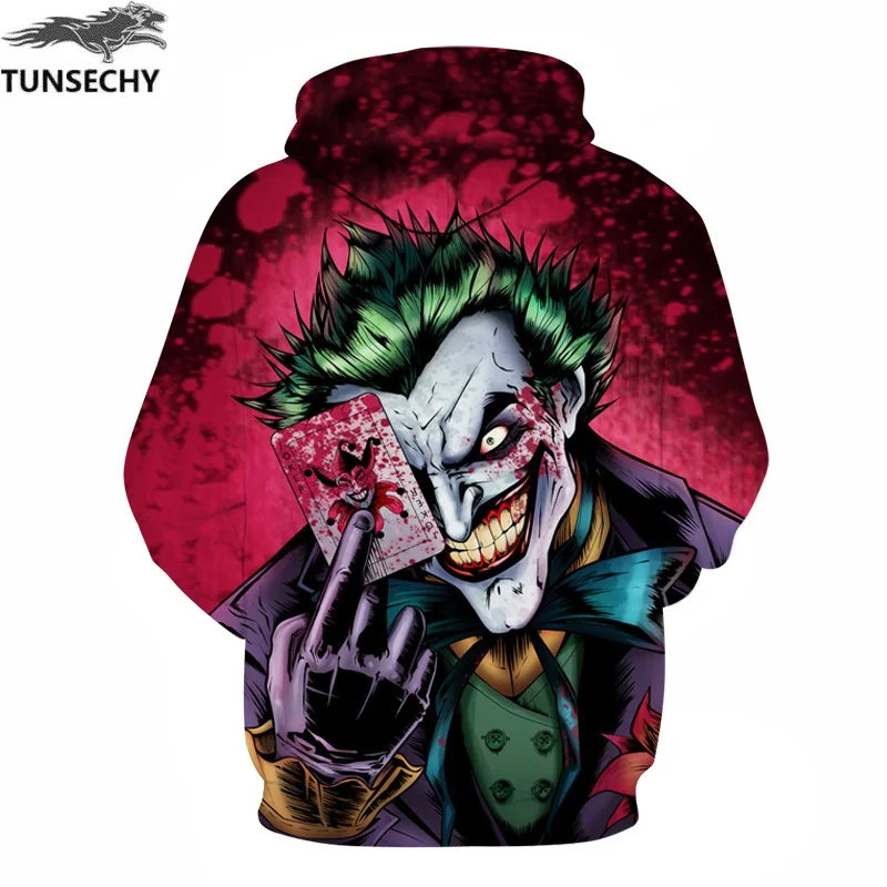 Tunsechy سوياتشيرتس ماركة جديدة هوديس الرجال مهرج 3d طباعة هوديي الذكور عارضة رياضية الحجم xxxl الجملة والتجزئة Tunsechy سوياتشيرتس ماركة جديدة هوديس الرجال مهرج 3d طباعة هوديي الذكور عارضة رياضية الحجم xxxl الجملة والتجزئة