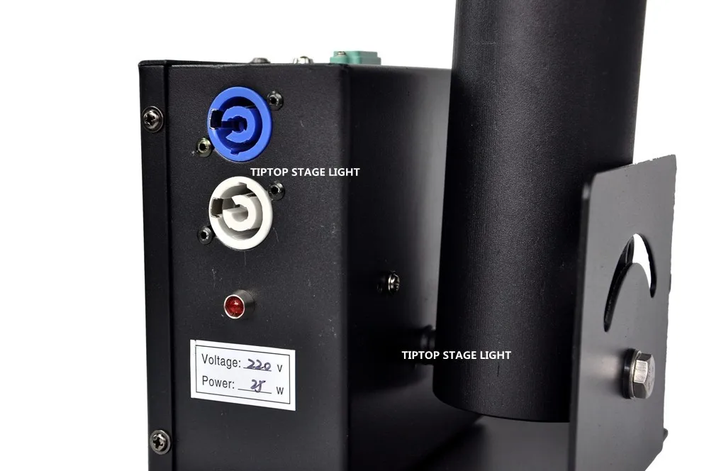 Máquina de Confetes Cabeça de um Lançador de Confete 25 w Único Tubo Mini um Tiro Uma Serpentina Nuzzle Controle Dmx Poder Con Input Output 14 25 w único tubo mini máquina de