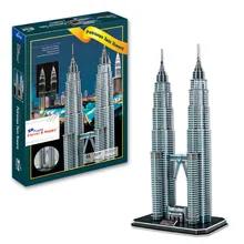 Игрушек! 3D головоломка умный и счастливый Бумажная модель Сделай Сам сборная игрушка Малайзия Petronas башни-близнецы День рождения Рождественский подарок 1 шт