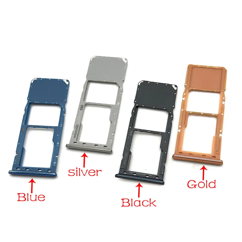 

New SIM Card Slot SD Card Tray Holder Adapter For Samsung A10 SM-A105F A20 SM-A205F Replacement Parts