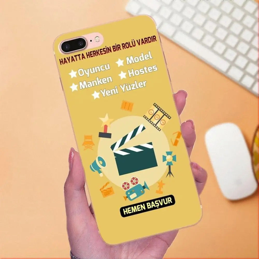 Фильм Clapperboard Clapper доска для Samsung Galaxy Note 5 8 9 S3 S4 S5 S6 S7 S8 S9 S10 mini Edge Plus Lite|Чехлы-накладки|