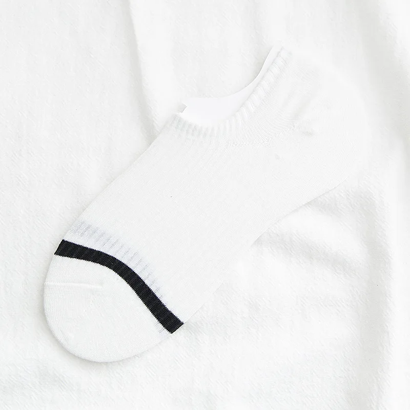 E FOURETW 6 psc = 3 пары весенне-летних женских носков, одноцветные модные носки в полоску с закрытым носком, невидимые носки, носки-тапочки для мужчин - Цвет: E