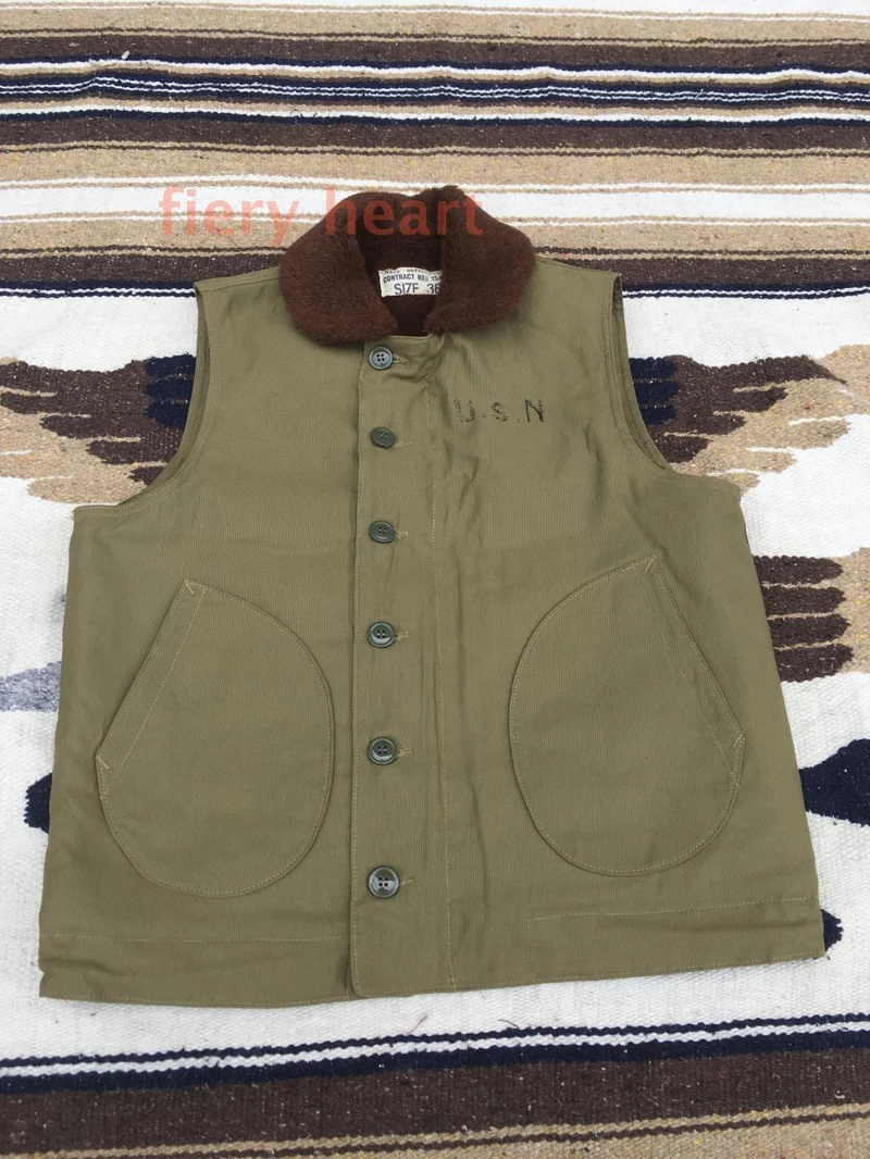 N-1 デッキベスト ベージュ 42 ミリタリーベスト アメカジ バイク