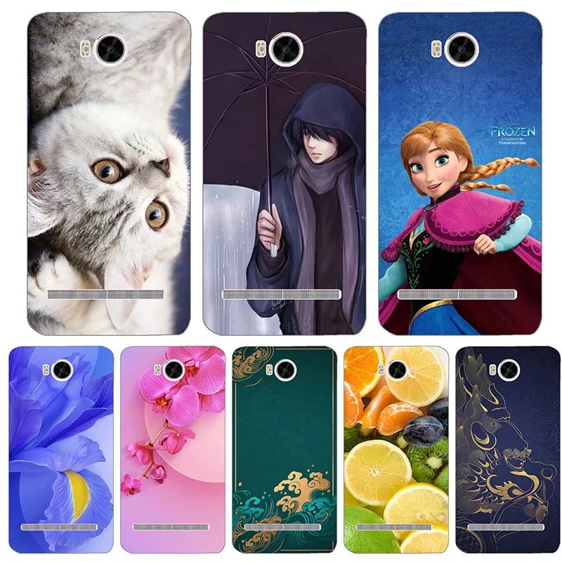 Cute Fashion Flower Case For Huawei Y3 2 Y3II-U22 LUA-U22 Lua-L21 Cases Pattern Printed Phone Cover Fundas Matte Animal Shell | Мобильные