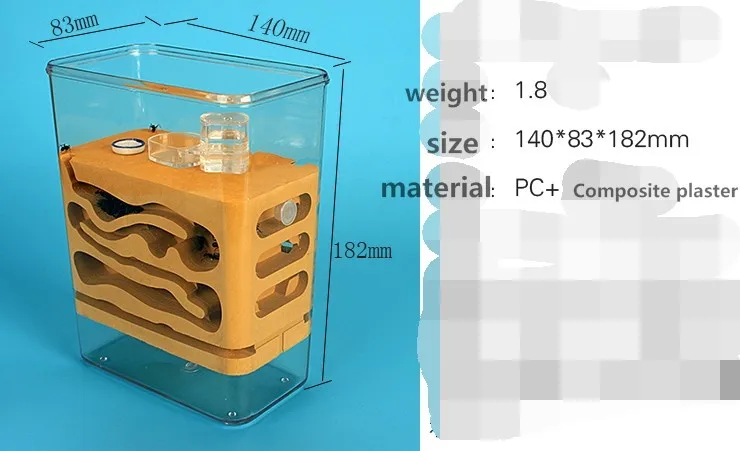 Профессиональное Муравьиное гнездо с композитной штукатуркой экологическое гнездо муравьев ферма насекомое гнездо Экология муравьиная среда замок малыш научная игрушка
