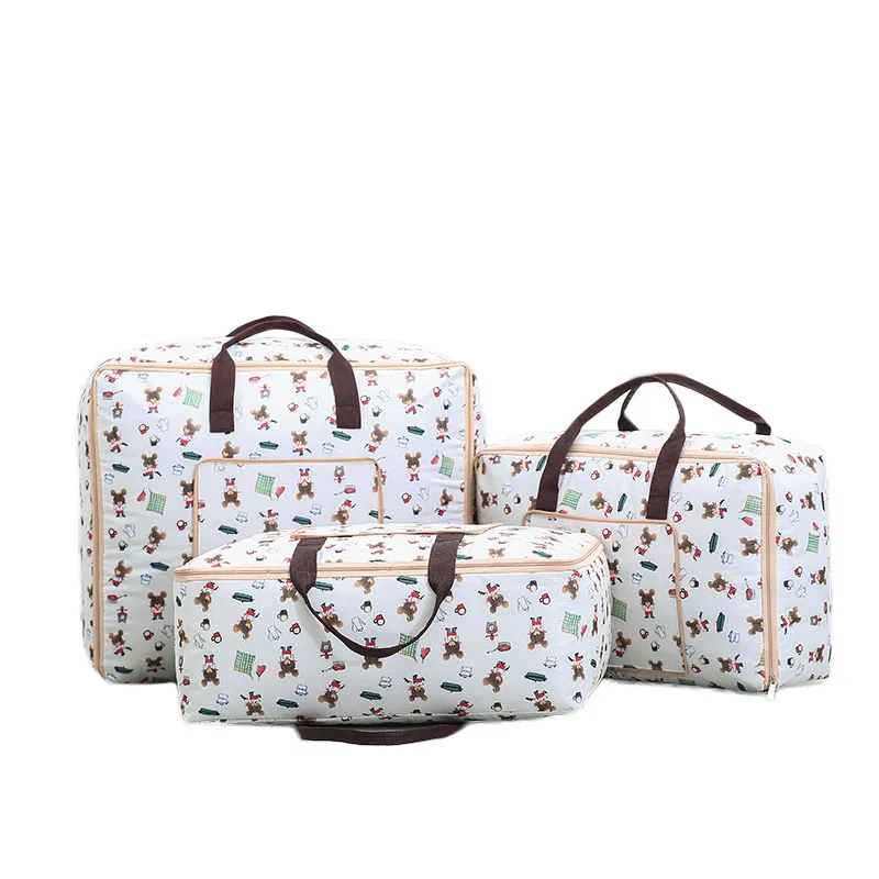 

YFGXBHMX Oxford Cloth Waterproof Zip Lock Storage Bags Travel Luggage Organizer Covers Clothes Finishing Moving Bag For Toys