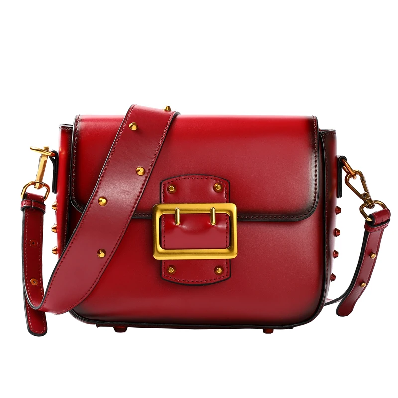 

Latest Women's Shoulder Leather Square Bags 2019 Handmade Genuine Leather Fashion Messenger Ladies Hand Bags Summer Sling Bag