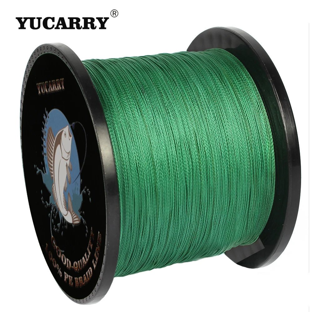 

YUCARRY Brand 4 Strands 500M Super Strong PE Braided Fishing Line Multifilament Fishing Line Wire 7 Colors 14-80LB Available