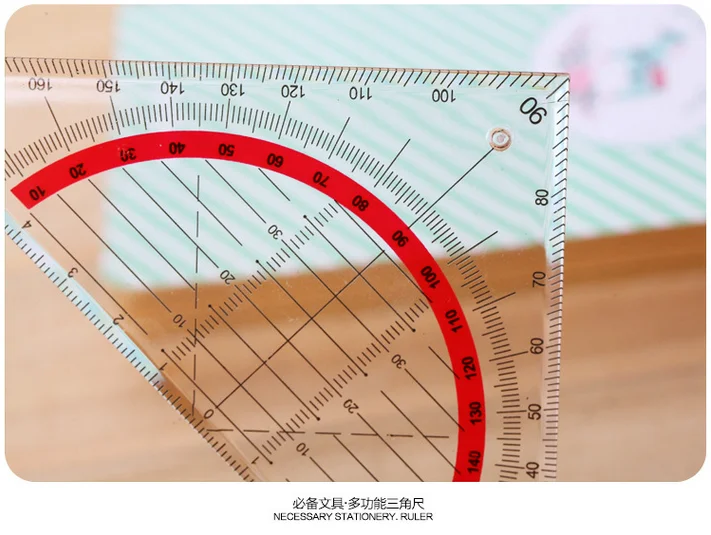 5 шт. Студенческая канцелярская офисная мульти-функциональный набор квадратный треугольник многоцелевая линейка транспортир треугольник
