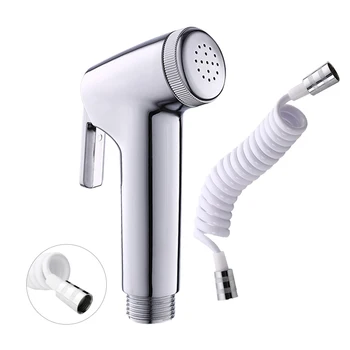 Toilet Handheld Shattaf Bidet Sprayer Shower Head with Plumbing Hose Accessories Shower Faucet Muslim Shower Ducha Higienica brass antique bronze women hand held bidet hot cold shower set mixer portable bidet spray faucet with 1 5m hose ducha higienica