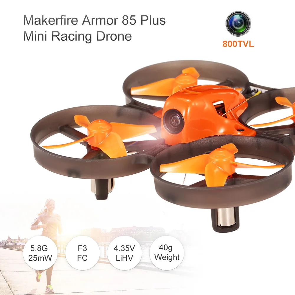 

5.8G 800TVL ARMOR 85 Plus Mini Micro FPV Racing Quadcopter with FrSky XM Receiver RC Helicopter Outdoor Toy