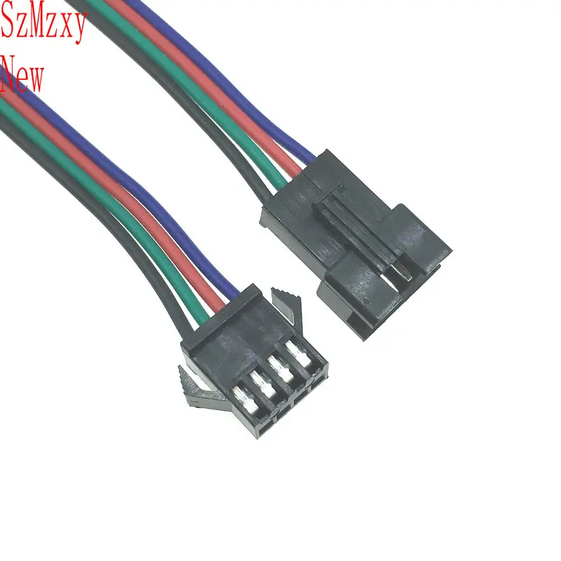 10 пар в комплекте 4Pin 15 см штекер для девушек EL провода кабель разъем адаптера 3528