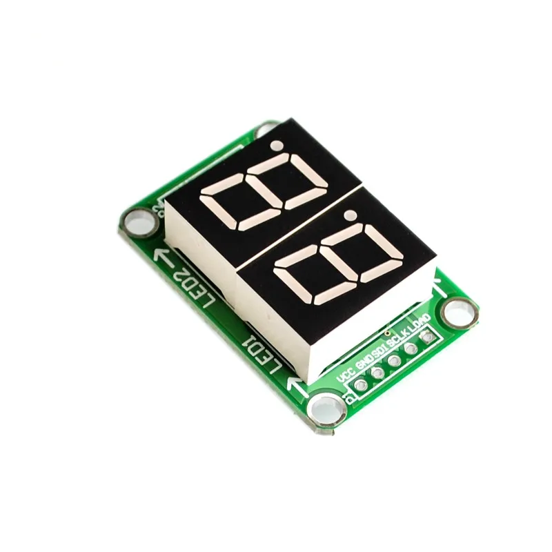 1pcs 74HC595 static drive 2 segment digital display module can be seamless, 0.5 inch, 2 Gao Lianghong.