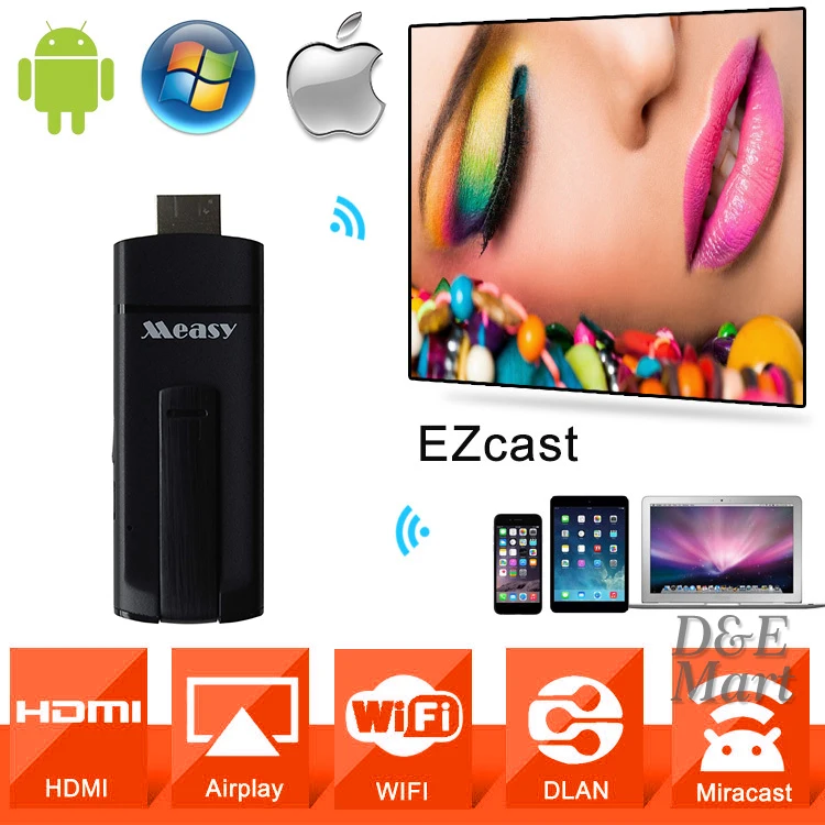 Measy A2W HDMI Miracast WiFi Дисплей ТВ приемник беспроводной ключ Ezcast Dlna Airplay Chromecast для Android, IOS, windows