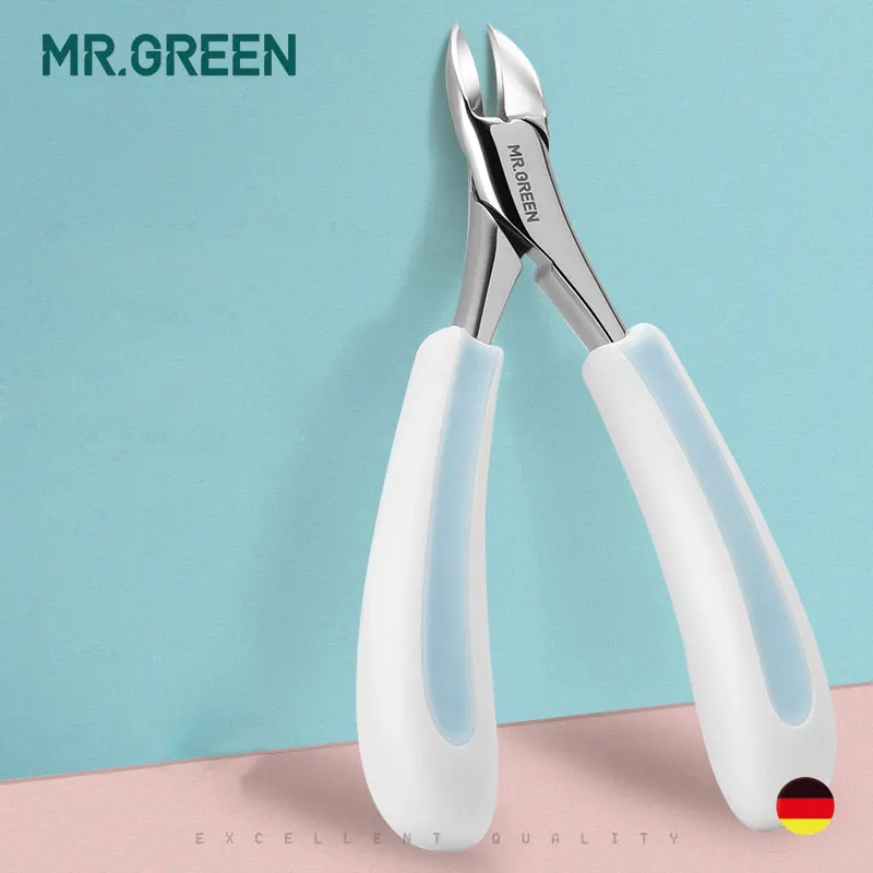 MR.GREEN Nail Clipper manicure Tools Professional Stainless Steel Thick Plier Scissors Toe nails ingrown Cuticle Nipper Trimmer