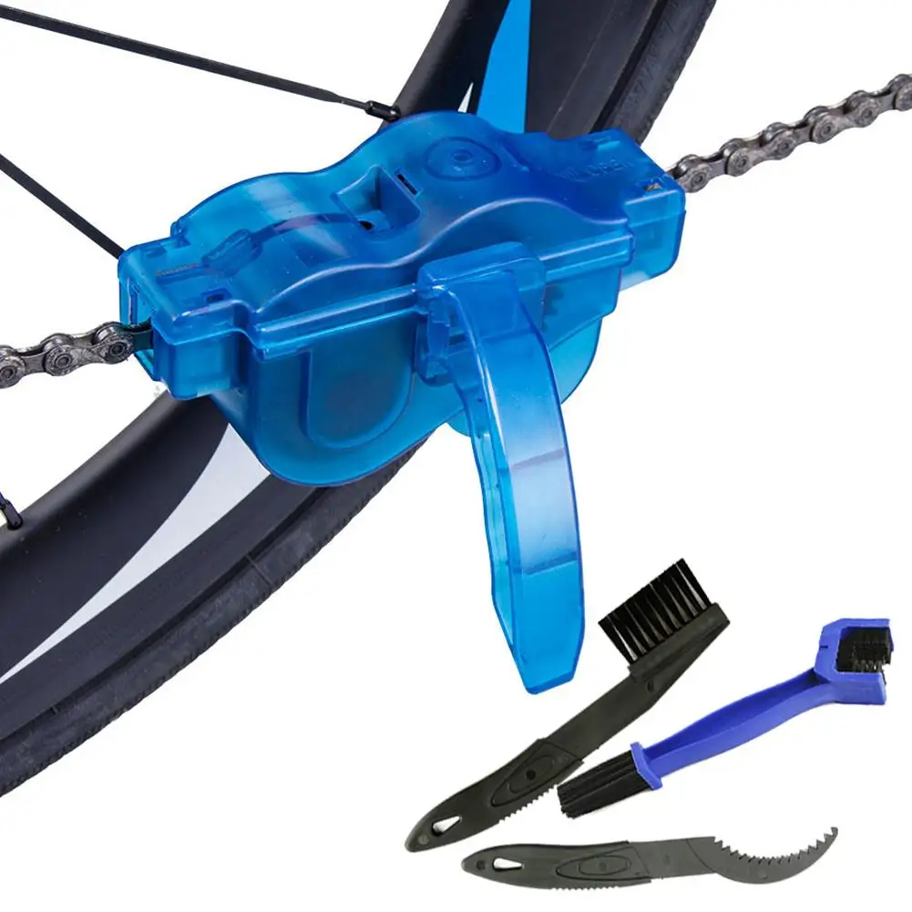 Excellent 4Pcs/Set Portable Bicycle Chain Cleaner Bike Clean Machine Brushes Scrubber Wash Tool Mountain Cycling Cleaning Accessories S3 1 Excellent 4Pcs/Set Portable Bicycle Chain Cleaner Bike Clean Machine Brushes Scrubber Wash Tool Mountain Cycling Cleaning Accessories S3 1