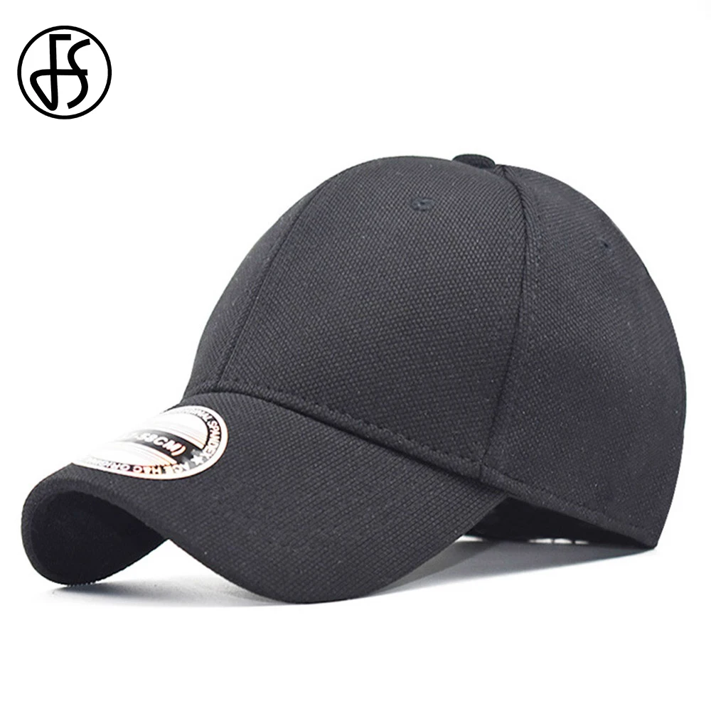 FS Summer Streetwear Fitted Hats For Women Men Solid Baseball Caps