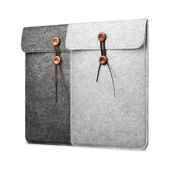 

Wool Felt Laptop Bag Rope Buckle Protective Laptop Bags Cases for Apple Macbook Air Pro Retina Laptop Case Cover