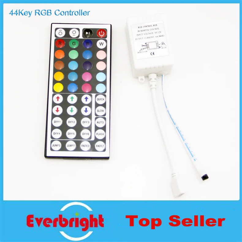 #Best DC 12V 44 Keys LED Controller IR Remote controller SMD3528 SMD5050 RGB LED Strip lights Mini Controller
