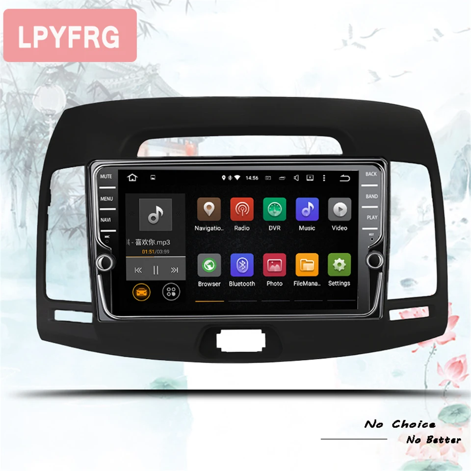 1280*720 Android 10 0 автомобильный DVD плеер для Hyundai Elantra 2007 08 2009 2010 2011 Bluetooth GPS навигация