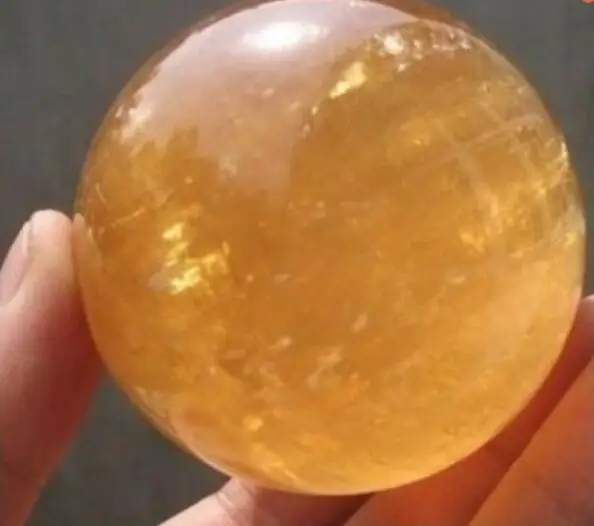 Сферический шар из натурального цитрина кварца и кристалла 30-35 мм | Дом сад