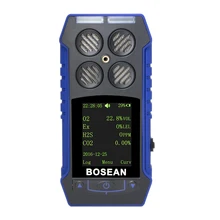4In1 Gas Detector Flammable Gas EX Oxygen O2 Hydrogen Sulfide H2S Carbon Monoxide CO Alarm Monitor Compound Gas Leak Analyzer