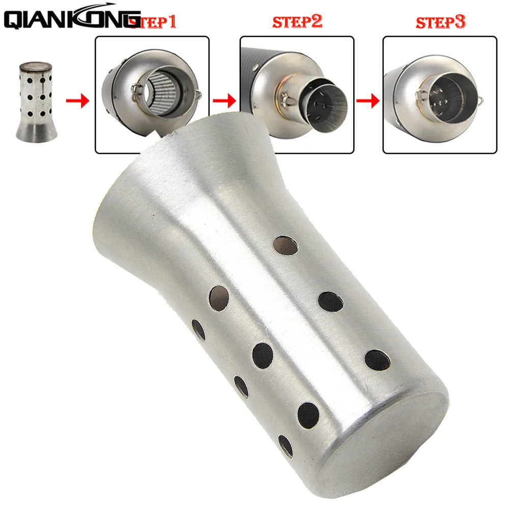 

51mm moto Exhaust Muffler DB Killer Silencer For Honda CRF1000L CRF 1000L Africa Twin XADV750 Kawasaki ZX-14R ZX-10R ZX-6R ZX12R