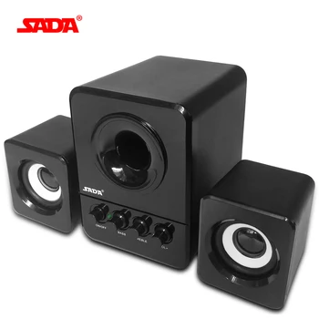 

SADA Wired Mini Portable Combination Speaker Laptop Computer Mobile Column Computer Speaker USB 2.1 Bass Cannon 3W PC Speakers