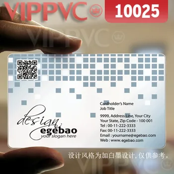 

10025 design business cards - matte faces transparent card thin 0.36mm