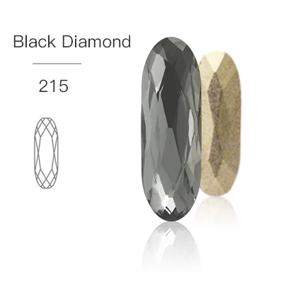 Black Diamond Стразы, пришитые хрустальным стеклом, Длинные прямые полосы, камни для одежды, Свободные Стразы, пришитые на основе камней для одежды, для ювелирных изделий - Цвет: Black Diamond