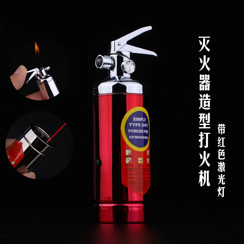 Fire extinguisher type lighter Metallic gas lighters Household Merchandises Lighters &amp Smoking Accessories | Дом и сад