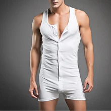 Высококачественное мужское соблазнительное нижнее белье, Корректирующее белье, мужские боди, дышащие хлопковые боди, цельный мужской экзотический комбинезон Gar