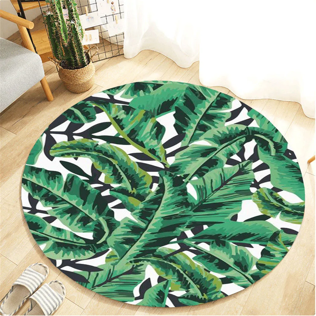 

Carpet For Living Room Modern Flannel Environment-Friendly Botany Elements Blanket Round Bathroom carpet 60cm L523
