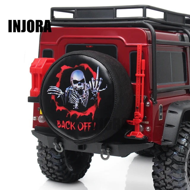 Special Offers INJORA TRX4 Leather Spare Tires Cover for 1/10 RC Crawler Traxxas TRX-4 AXIAL SCX10