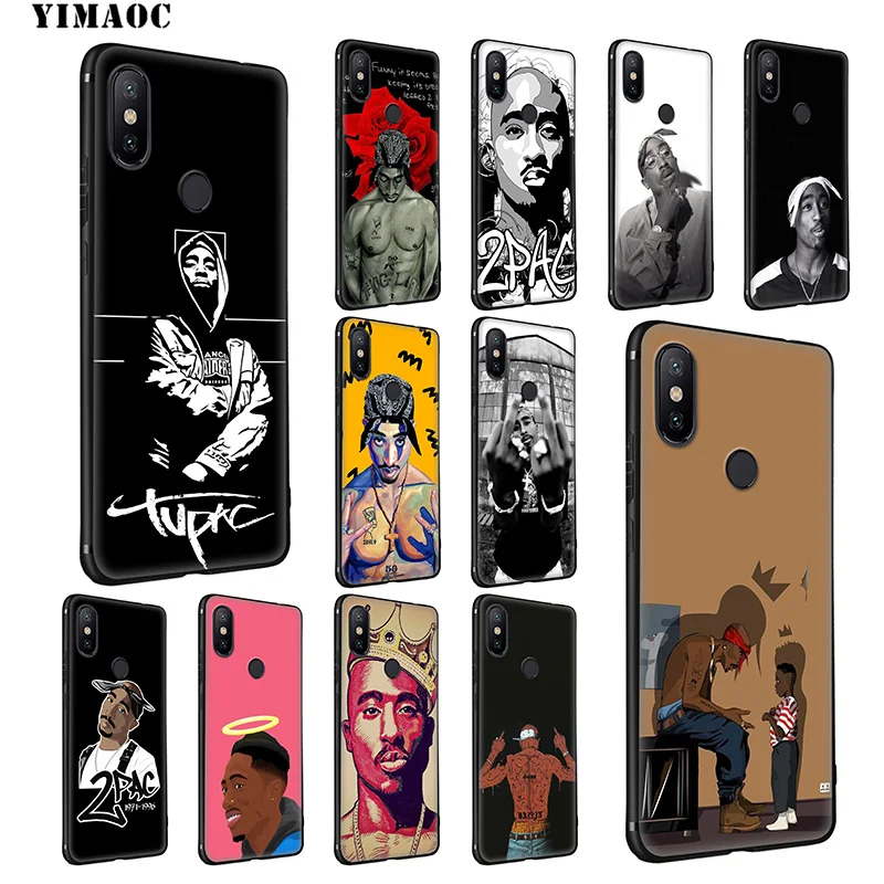 YIMAOC 2pac Тупак мягкий чехол для Xiaomi mi 9T 9 8 Se 6 MAX 3 A1 A2 Lite CC9E CC9 6X 5X POCOPHONE F1 |