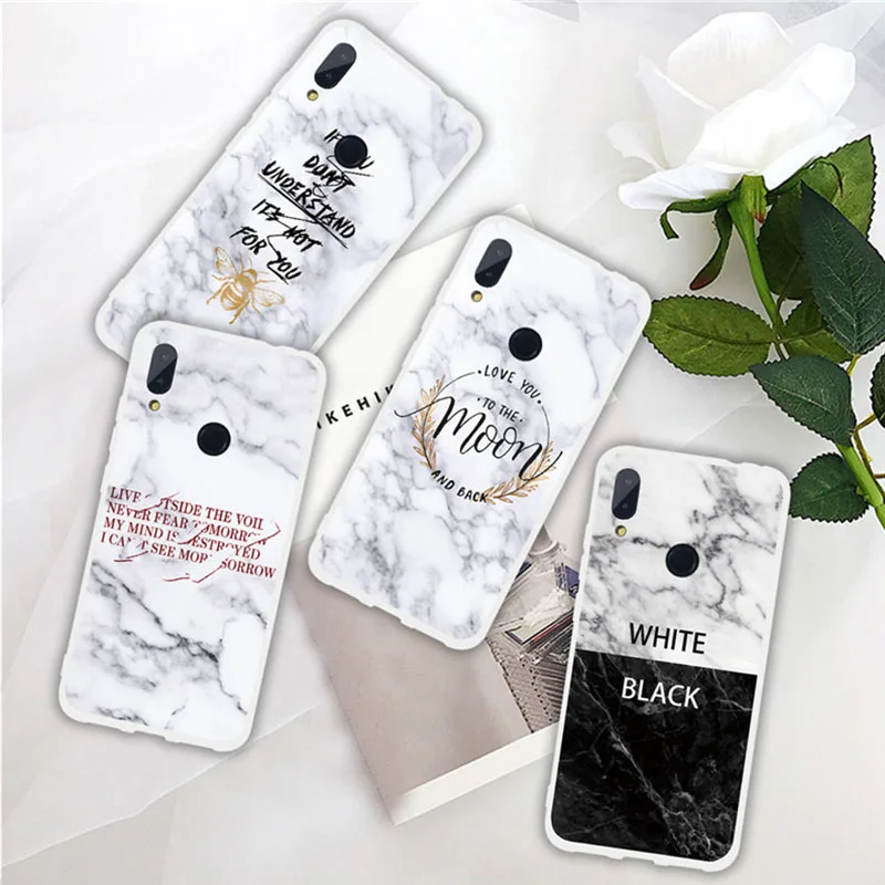 

Marble Case For Xiaomi Redmi Note 7 Soft Silicone Case For Redmi Note 4x 5a 6 7 Pro Redmi S2 4a 5Plus Mi 9 8 SE 5X 6X Phone Case