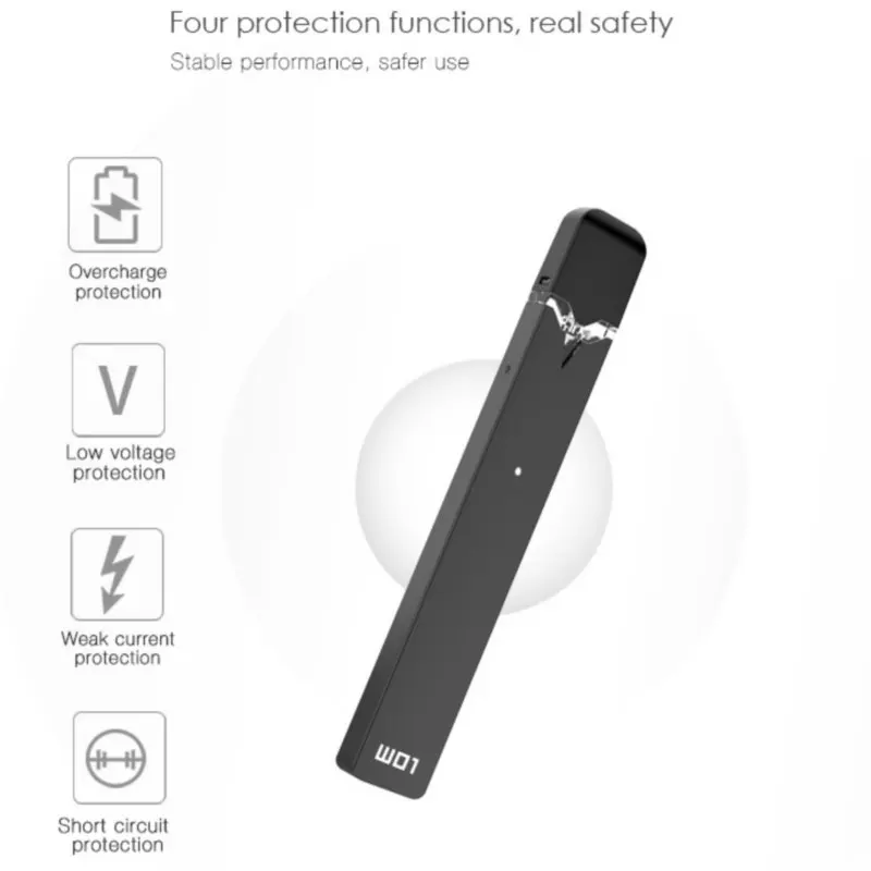 Новейший оригинальный OVNS W01 Pod Vape комплект Светодиодный индикатор мощности