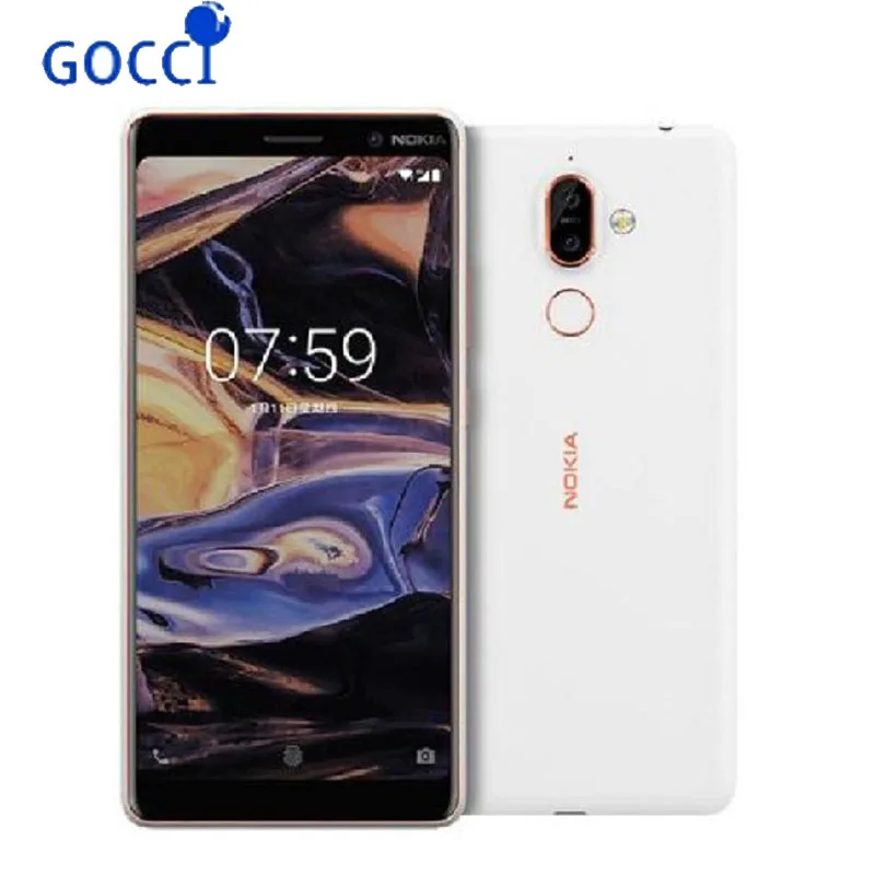 Смартфон Nokia 7 Plus 6,0 ''FHD 4 ram 64 GB rom Snapdragon 660 Восьмиядерный мобильный телефон 3800 mAh 4G LTE NFC Android мобильный телефон