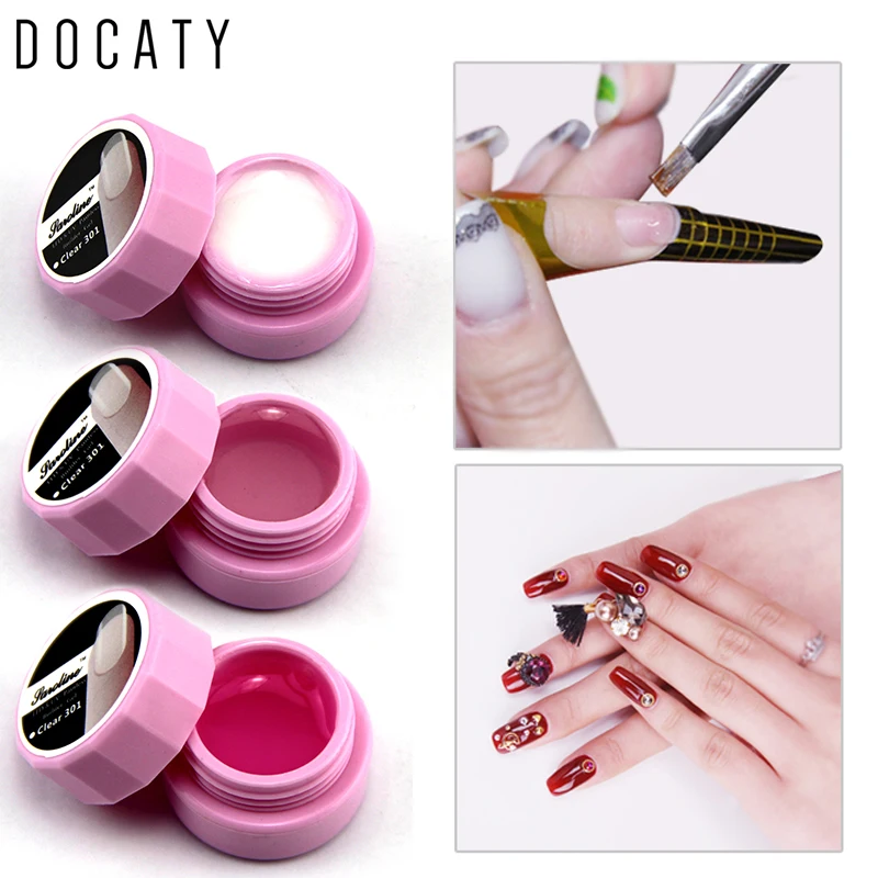 Docaty Uv Gel Nail Building Primer Nail Decorations for Nails Extension