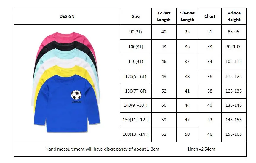 Новая брендовая весенне-осенняя одежда для детей, детские футболки с длинными рукавами Топы с длинными рукавами для малышей, Футбольная Одежда для девочек, футболка, топы