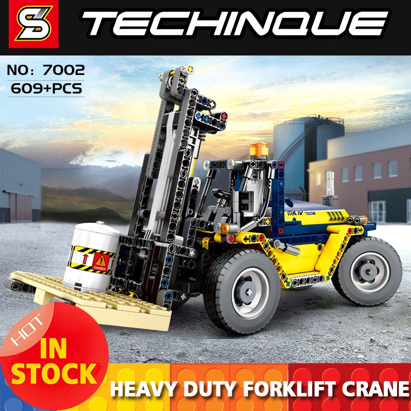 

SY 7002 Technic Series 20082 Heavy Duty Forklift Crane Building Blocks Set Bricks Kids Toys Gifts Compatible legoingLYS 42079
