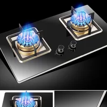 Газовая плита встраиваемые Варочные панели двойная плита природный газ плита домашний жидкий газ диапазоны защиты от пламени интенсивный огонь