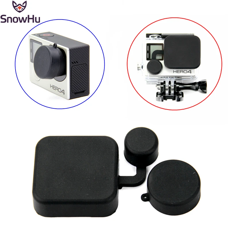 SnowHu For GoPro Silicone Lens Cover + Housing Protective Waterproof